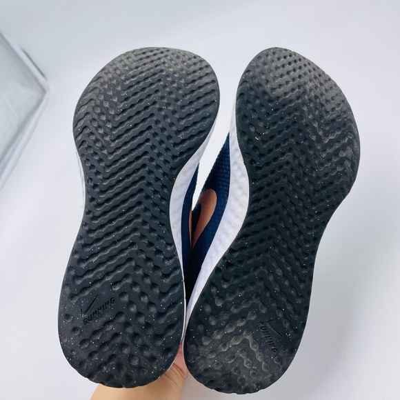 Nike Blue Youth Kids Revolution Sneakers Athletic Shoes - Picture 8 of 9